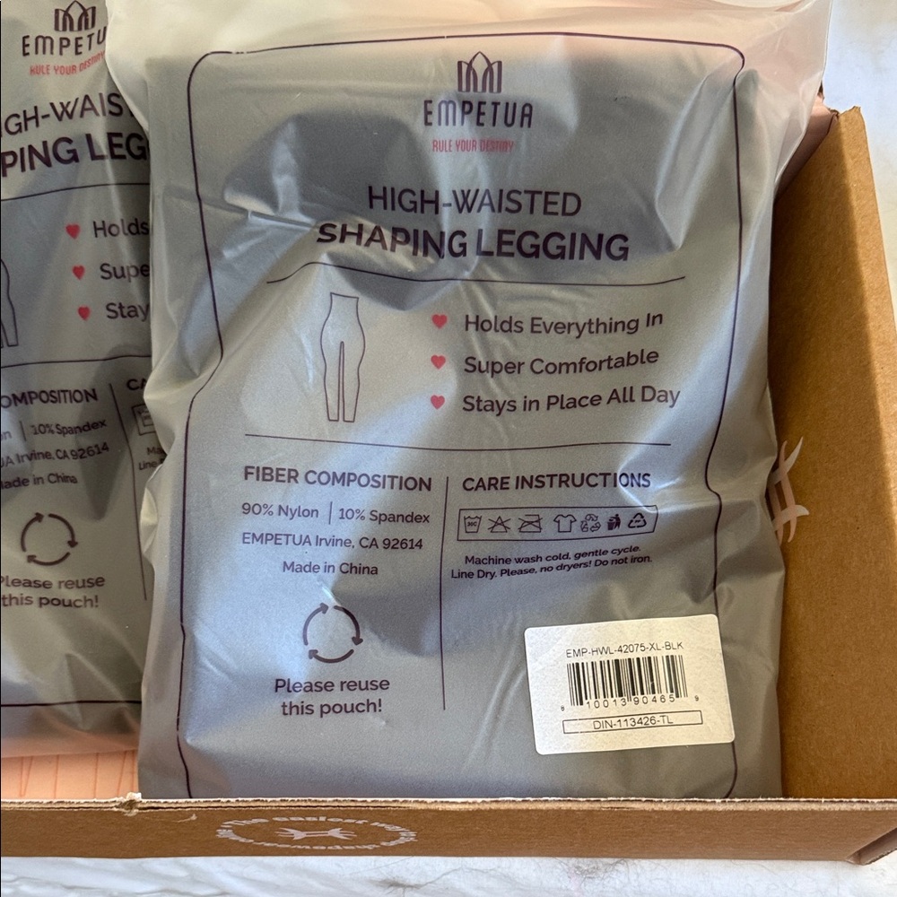 (2) Shapermint Empetua High-Waisted Shaping Legging - black